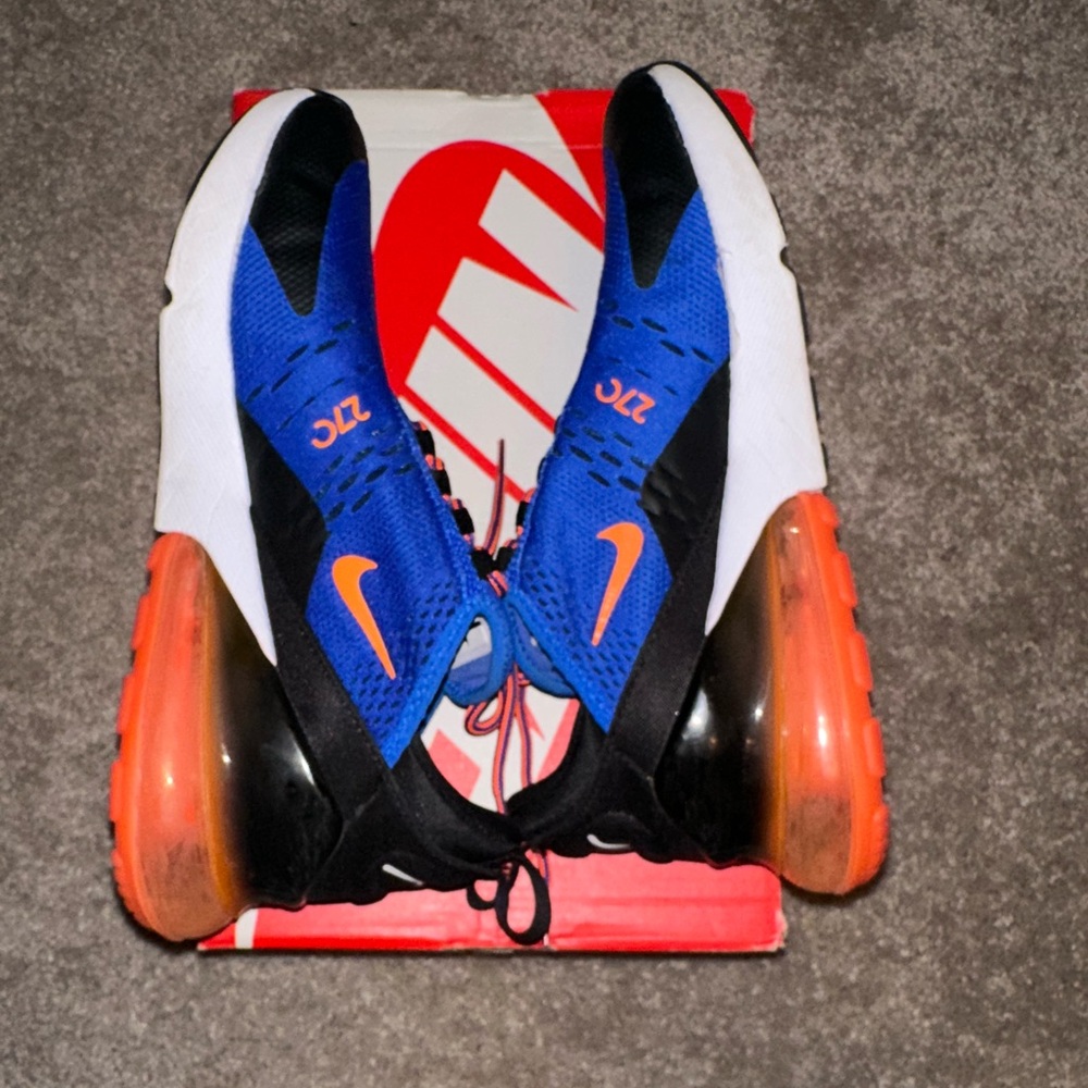 Nike Kids Black, Blue, and Orange Sneakers